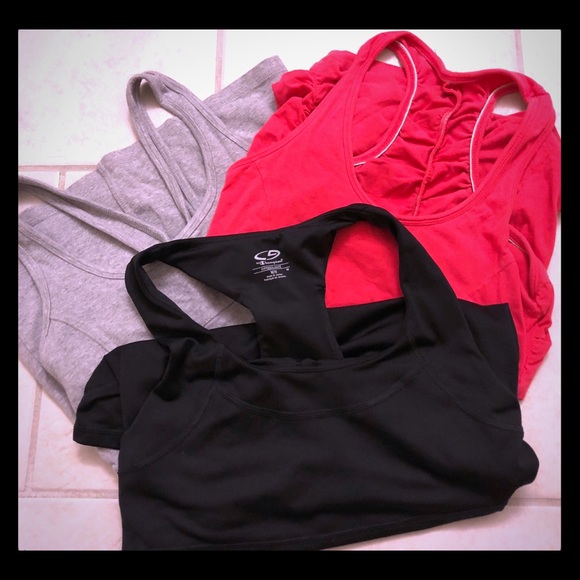 ✖️SOLD ✖️BUNDLE (3) RACERBACK TANK TOPS - Picture 1 of 8